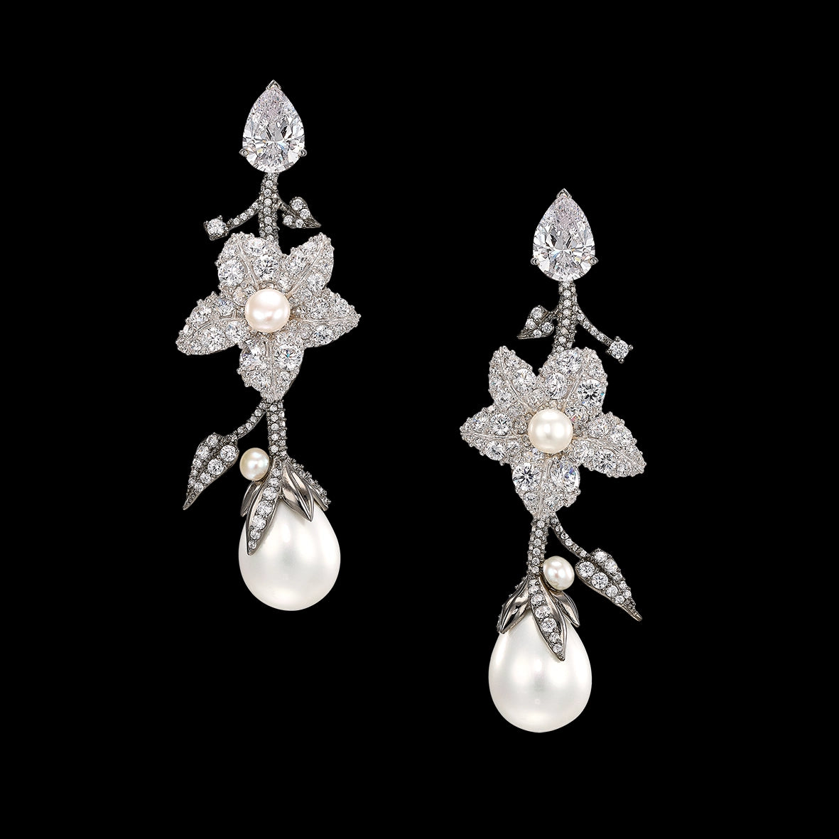 Cyclamen Pearl Earrings
